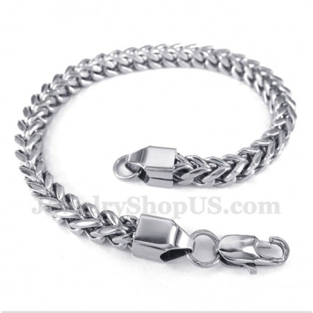 Men's Silver Titanium Bracelet
