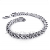 Men's Silver Titanium Bracelet