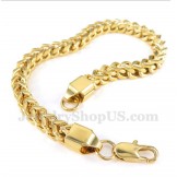 Men's Gold Titanium Bracelet