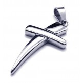 Cool Man Cross Titanium Steel Pendant Necklace -New-