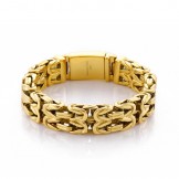   v-shaped hollow men's titanium bracelet