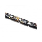 Men's Boys Pure Titanium Rubber Bracelet Charm Bangle