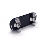 Men's Pure Titanium Skateboard Pendant Cross Necklace