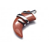 Men's Pure Titanium Vermilion Spear Pendant Necklace