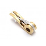 Men's Golden Pure Titanium Pendant Necklace Chain (New)