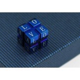 Fashion Titanium Pendant and Necklace Love Rubik Cube