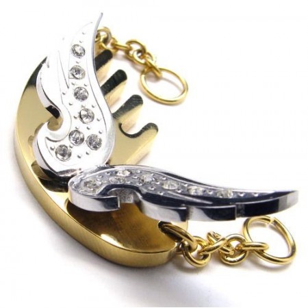 Flying Angel Titanium Pendant - Free Chian