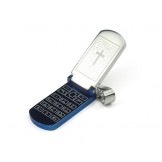 Realistic Mens Cell Phone-Like Titanium Pendant - Free Chains