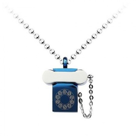 New style Telephone Titanium Pendant - Free Chain
