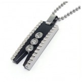 Titanium diamond necklace