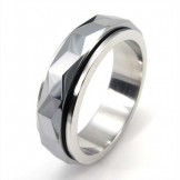 New Style Faceted Tungsten Ring 19223