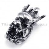 Titanium Loong Head Pendant - Free Chain 19147