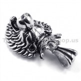Titanium Lion King Head Pendant - Free Chain 19157