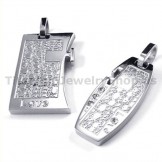 Love Titanium Lovers Pendants with Diamonds-Free Chains 19096