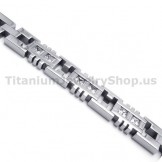 Mens Titanium Bracelet with Diamonds 18509