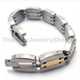 Mens Titanium Bracelet with Diamonds 18514