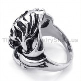 Titanium Skull Ring 19234