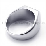 Titanium Ring with Zircon 19308