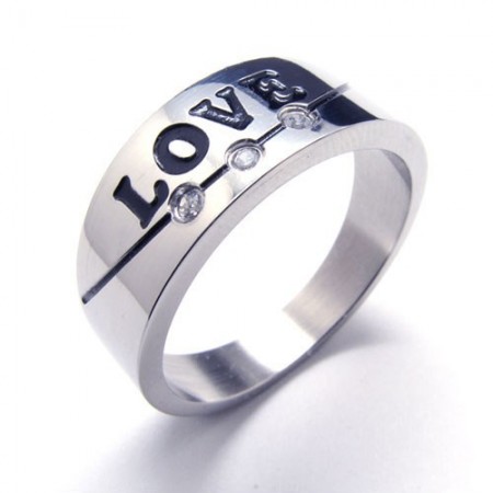 Mens titanium rings