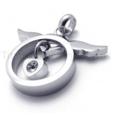 2012 New Lovely Silvery Titanium Pendant 20285