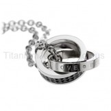 "Eternal Love" Titanium Lovers Pendants
