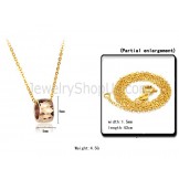 Rose-gold Tungsten Intricate Multifaceted Design Pendant GX735