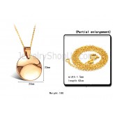 Rose-gold High Polish Tungsten Pendant WX720