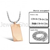 Rose-gold Tungsten High Polish Pendant C638