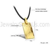 Tungsten Gold Intricate Multifaceted Design Pendant C632