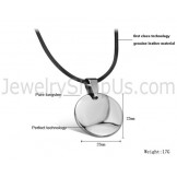 Tungsten High Polish Pendent WX637