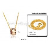 Rose-gold Tungsten Intricate Multifaceted Design Pendant WX718