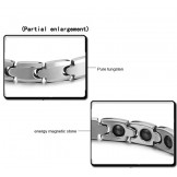 High Polish Tungsten Magnetic Energy Health Bracelet C945