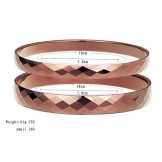 Tungsten High Polish Rose Gold Bracelet Couple Bangles C889
