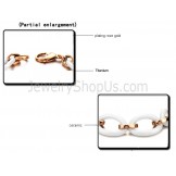 Ceramic and Titanium Rose Gold Bracelet C433