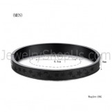 Tatanium Black Stars Couple Bangles C863