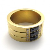 Gold Titanium Ring 20535