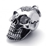 Diamond Skull Titanium Pendant 20638