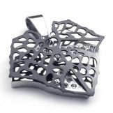 Black Leaf Lovers Titanium Pendant 20292