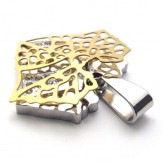 Gold Leaf Lovers Titanium Pendant 20291