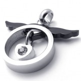 Black Angel Titanium Pendant 20289