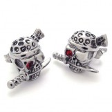 Skull Titanium Earrings 20350