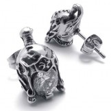 Helmet Titanium Earrings 20343