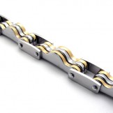 9.1 inch Lovers Titanium Bracelet 20428