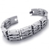 8.1 inch Diamond Titanium Bracelet 20303