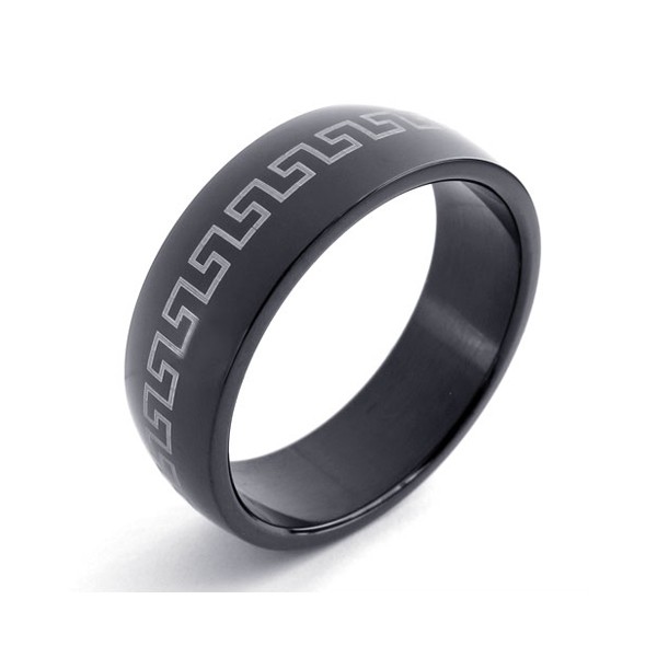 Black Titanium Ring 20829 