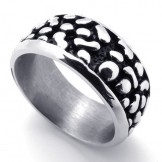 Black Vintage Titanium Ring 20293