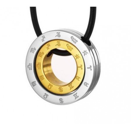 Pure Titanium Pendant And Necklace Zodiac Signs