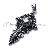 Fashion Titanium Pendant with Zircon