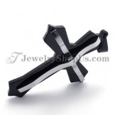 Fashion Black Titanium Cross Pendant