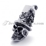 Fashion Skull and Hat Shape Titanium Pendant